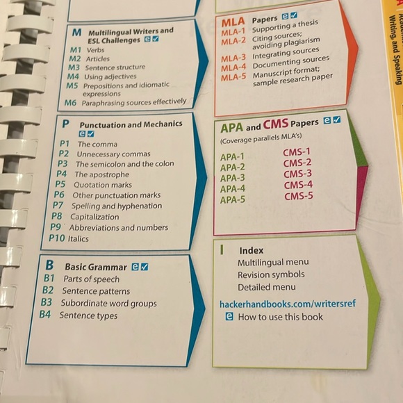 A Writers Reference, eighth edition, my Diana hacker and Nancy  Sommers , book - Picture 4 of 10